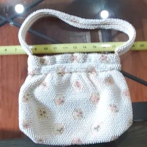 Vintaged Beaded Handbag corde Embroidered Purse